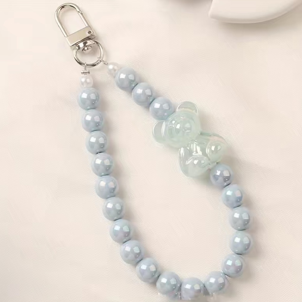 Key Chain Pearl wristlet strap / key chain - gummy bear NEW! (choose 1 color) - Picture 3 of 4